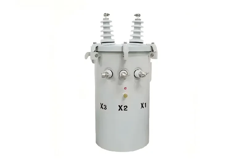 Transformador monofásico montado en polos de 37.5kVA